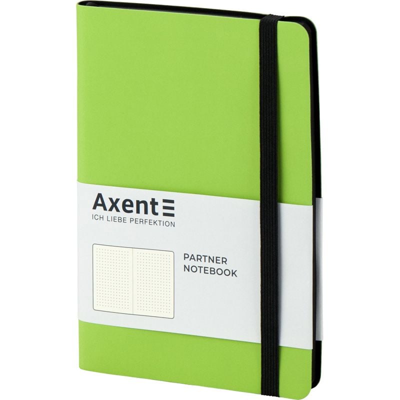 Блокнот 125*195 мм крапка 96 арк Partner Soft салатова 8312-09 Axent