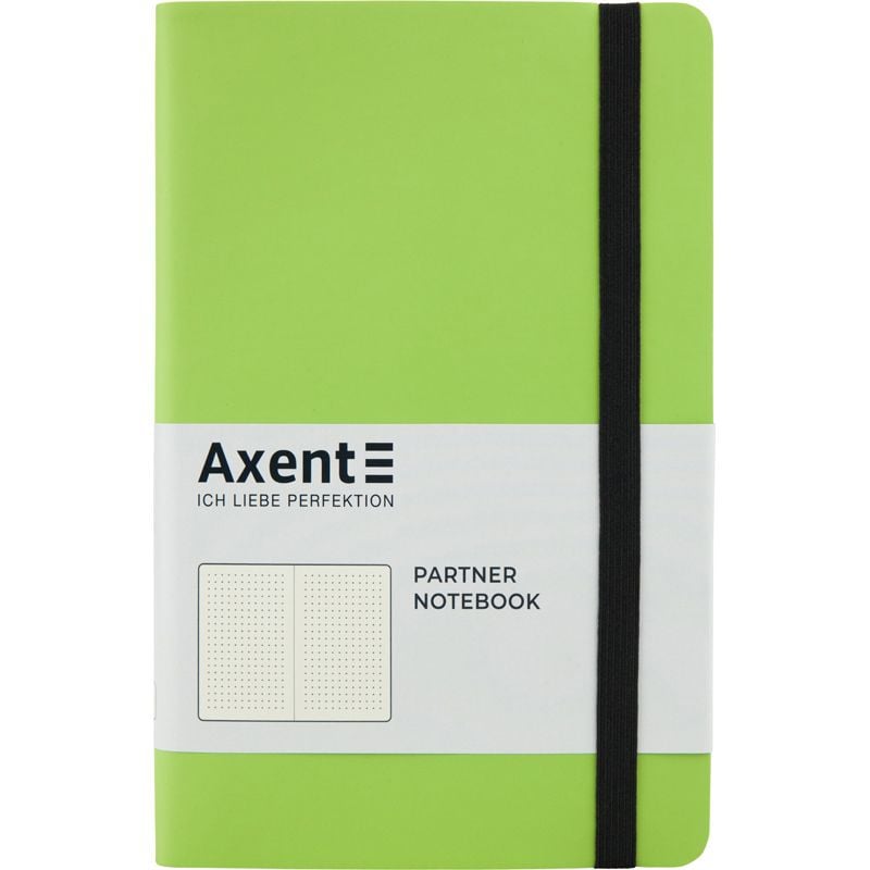 Блокнот 125*195 мм крапка 96 арк Partner Soft салатова 8312-09 Axent