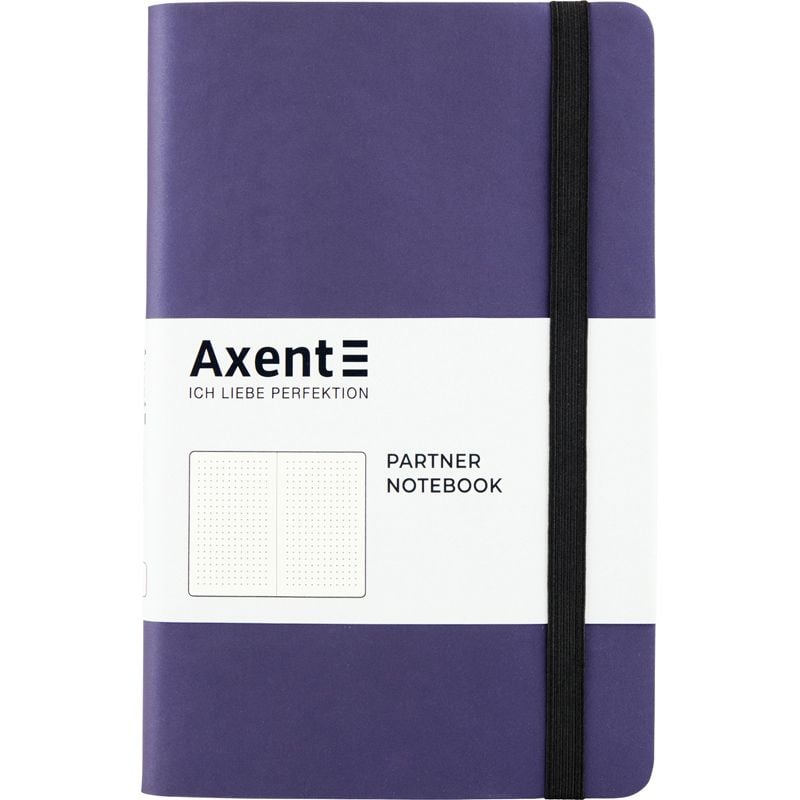 Блокнот 125*195 мм крапка 96 арк Partner Soft синя 8310-38 Axent