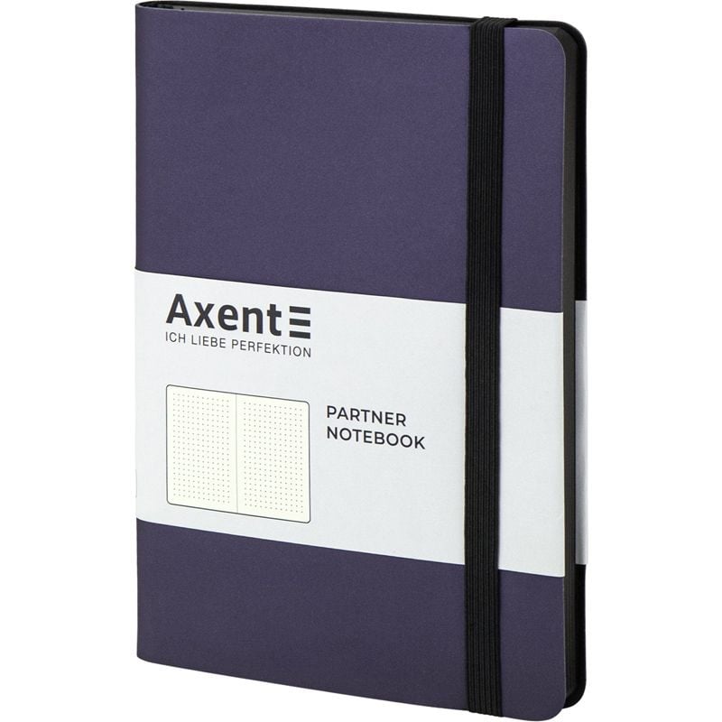 Блокнот 125*195 мм крапка 96 арк Partner Soft синя 8310-38 Axent