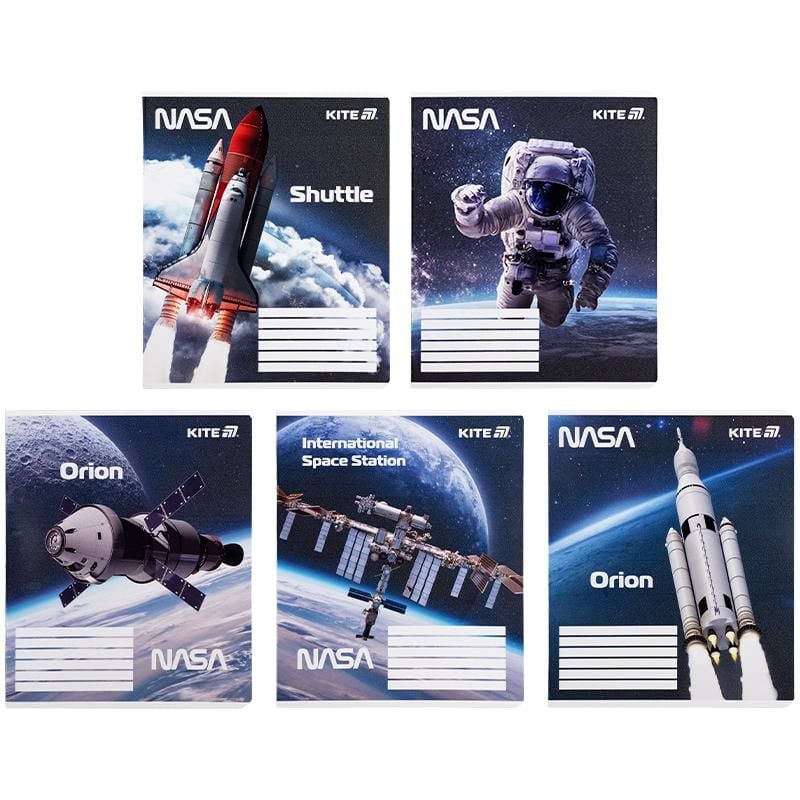 Зошит 18 арк кліт NASA (20 шт/уп) NS25-236 Kite