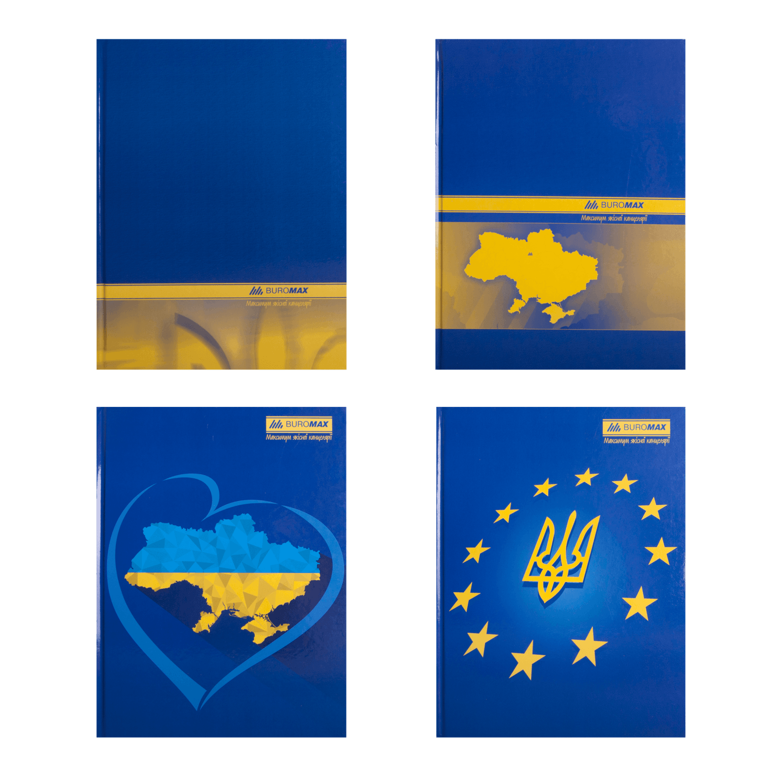 Блокнот Книга А4 192 арк кліт тверда обкл Українська символіка BM.2404 BUROMAX