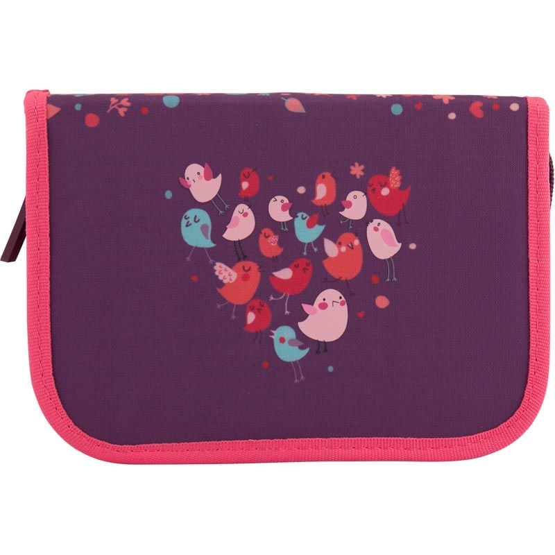 Пенал книжка 1 відділення 2 відворота птахи K18-622T-6 Kite