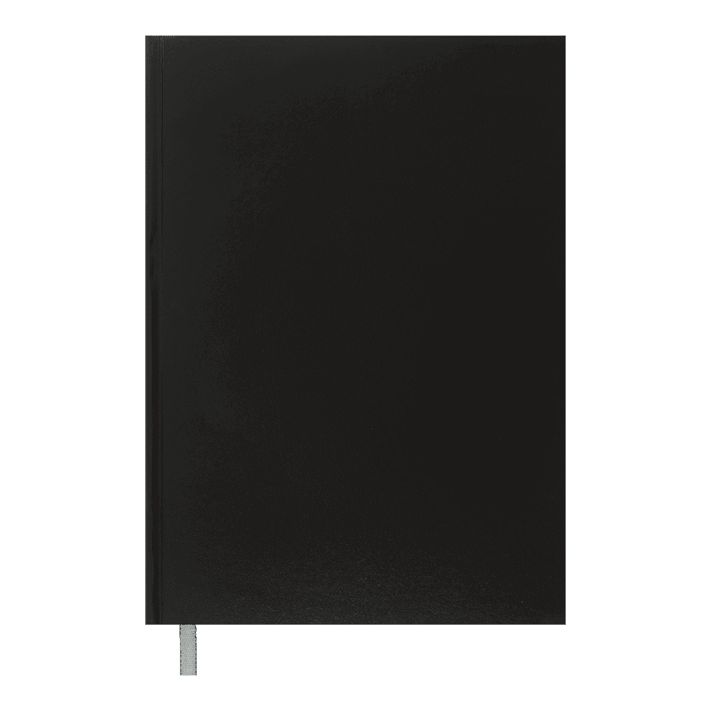 Блокнот Книга А4 200 арк OPTIMAL кліт тв обкл. вініл чорна 24419104-01 BUROMAX