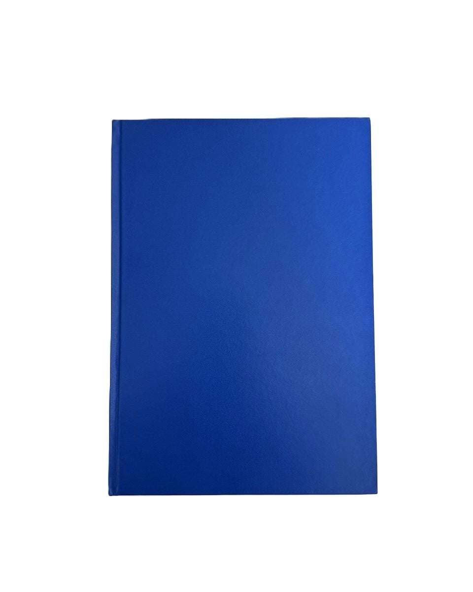 Блокнот Книга А4 200 арк OPTIMAL кліт тв обкл. вініл синя BM.24419104-02 BUROMAX