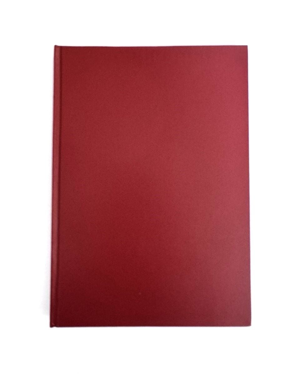 Блокнот Книга А4 200 арк OPTIMAL кліт тв обкл. вініл бордова BM.24419104-13 BUROMAX