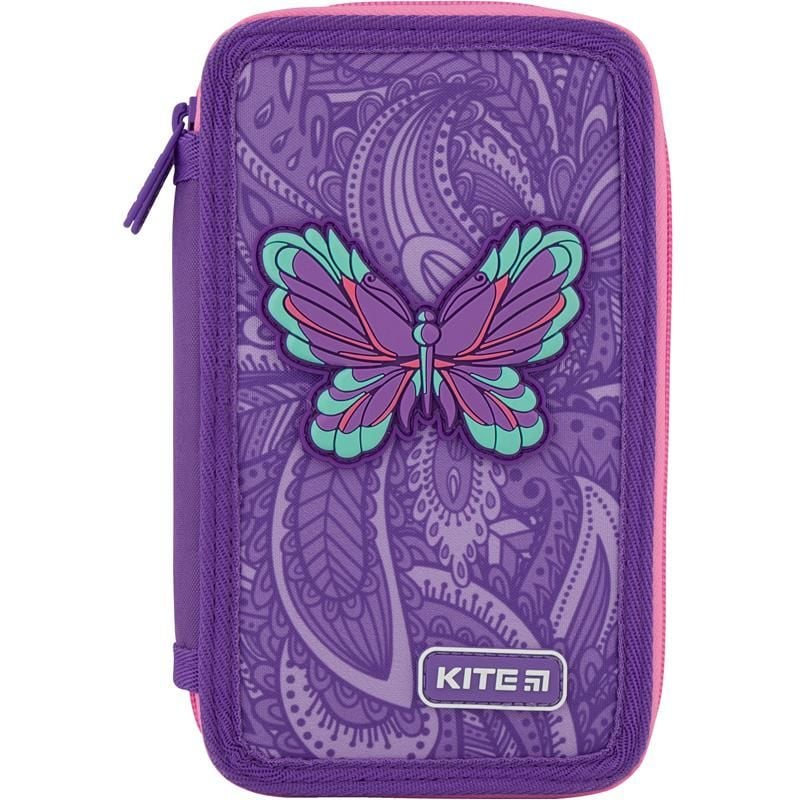 Пенал книжка 2 відділення Flowery K20-623-1 Kite