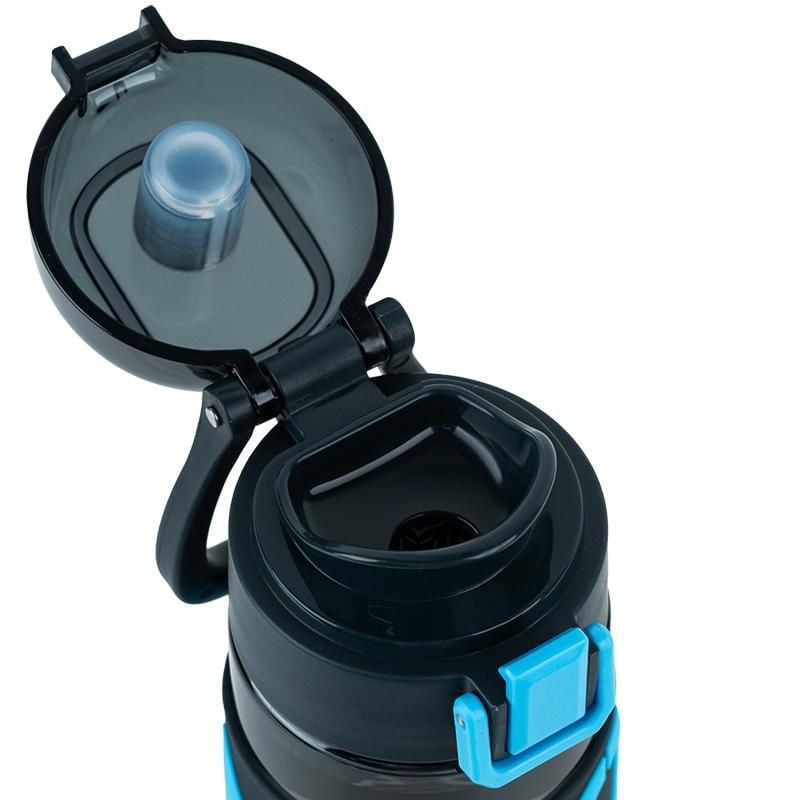 Пляшечка для води 680 мл чорно-блакитна K25-1233-2 Kite