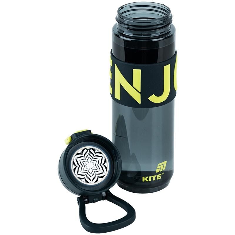 Пляшечка для води 680 мл чорно-жовта K25-1233-1 Kite