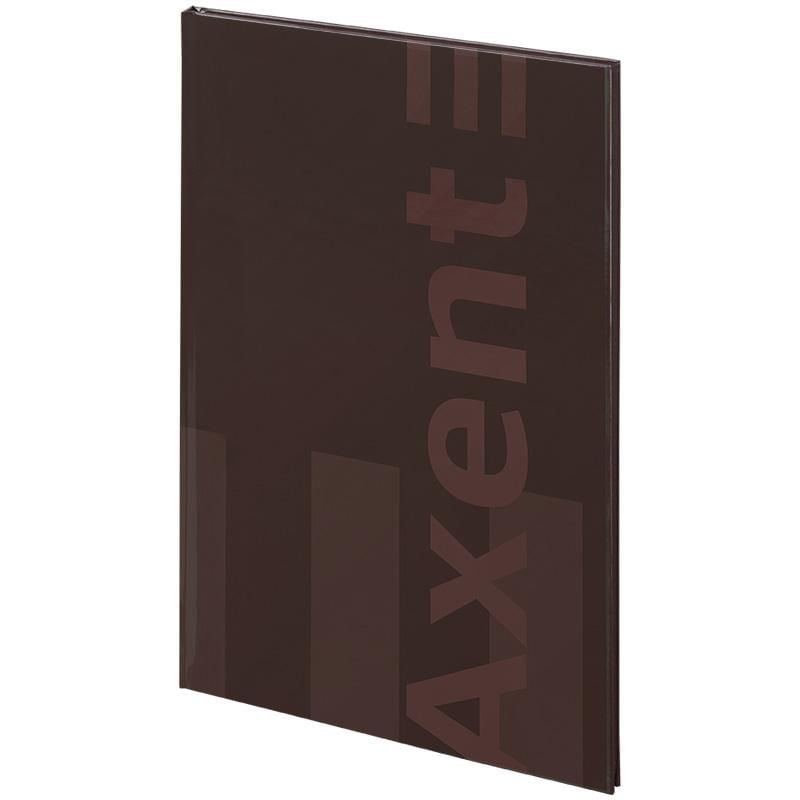 Блокнот Книга А4 96 арк тверда обкл кліт газетний папір One color бордо 8426-2 Axent