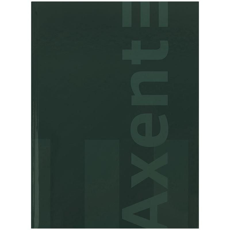 Блокнот Книга А4 96 арк тверда обкл кліт газетний папір One color зелена 8426-1 Axent