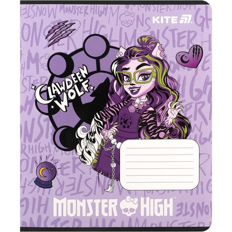 Зошит 12 арк кліт Monster High (25 шт/уп) MH25-232 Kite
