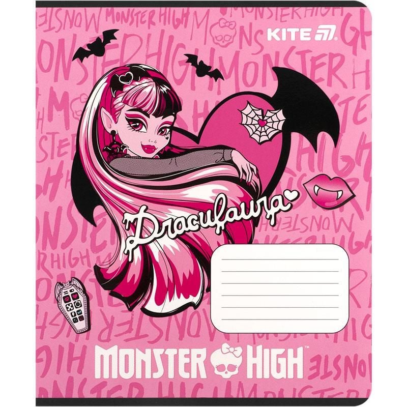 Зошит 12 арк кліт Monster High (25 шт/уп) MH25-232 Kite