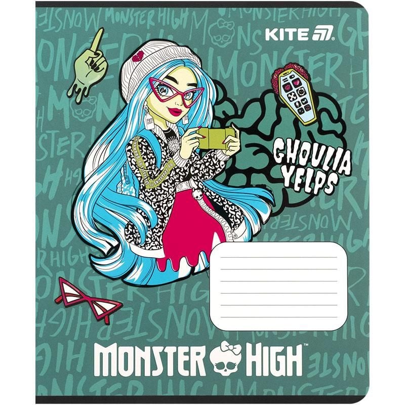 Зошит 12 арк кліт Monster High (25 шт/уп) MH25-232 Kite