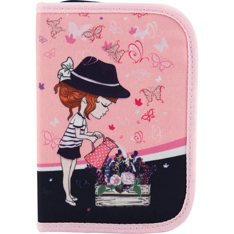 Пенал книжка рожевий з дівчинкою K18-622T-7 Kite