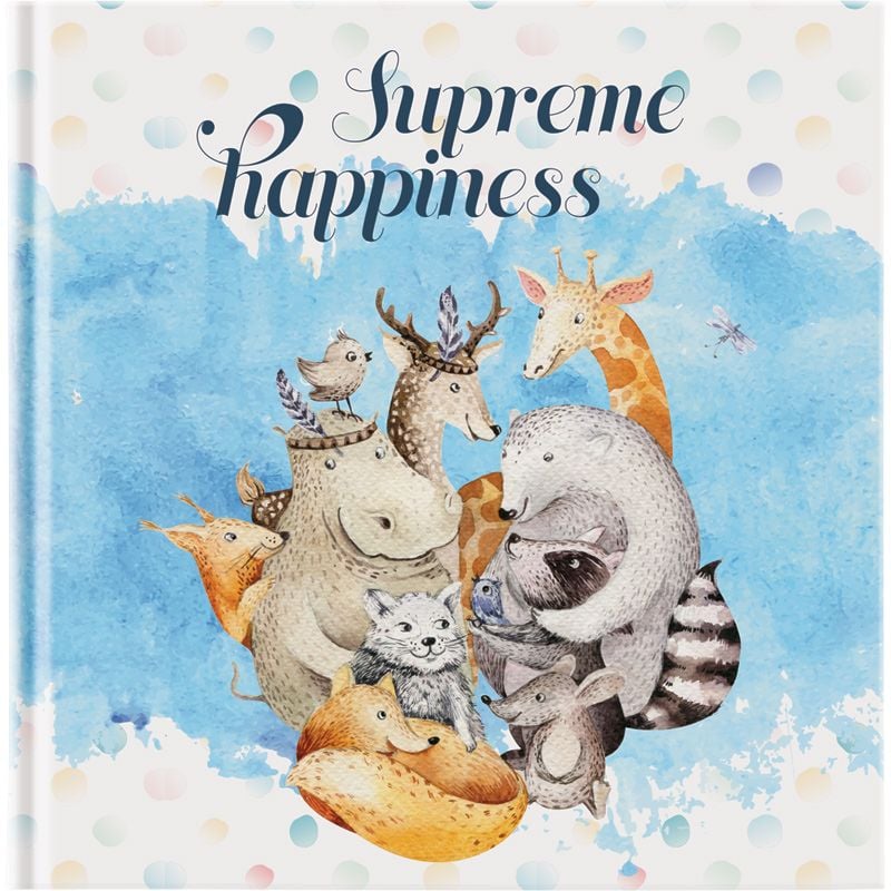 Блокнот з твердою обкладинкою 165*165мм 80арк чисті сторінки Cuties 8438-10 Axent