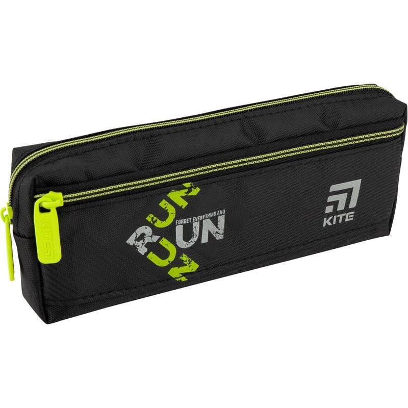 Пенал косметичка 2 відділення чорний з жовтим K20-647-4 Kite