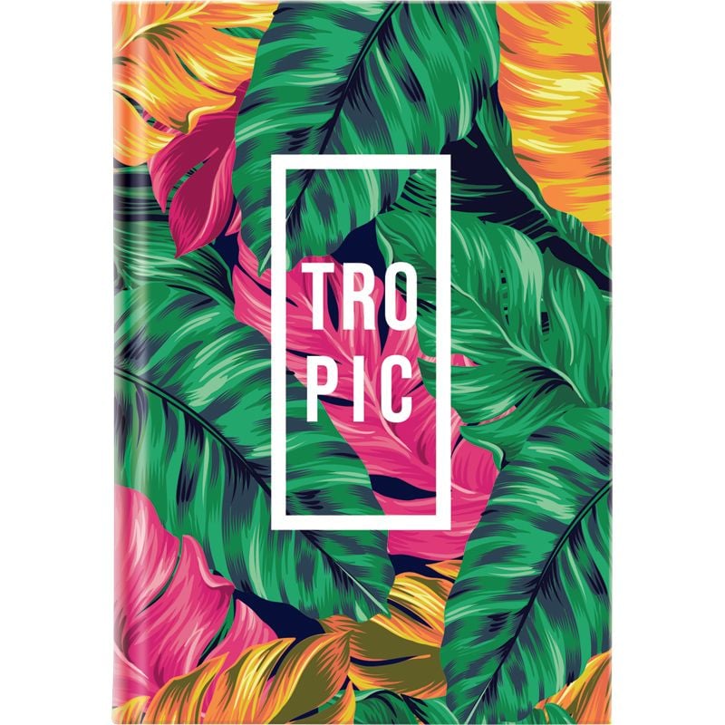 Блокнот з твердою обкладинкою В5 80 арк клітинка Neon Tropics 8436-09 Axent