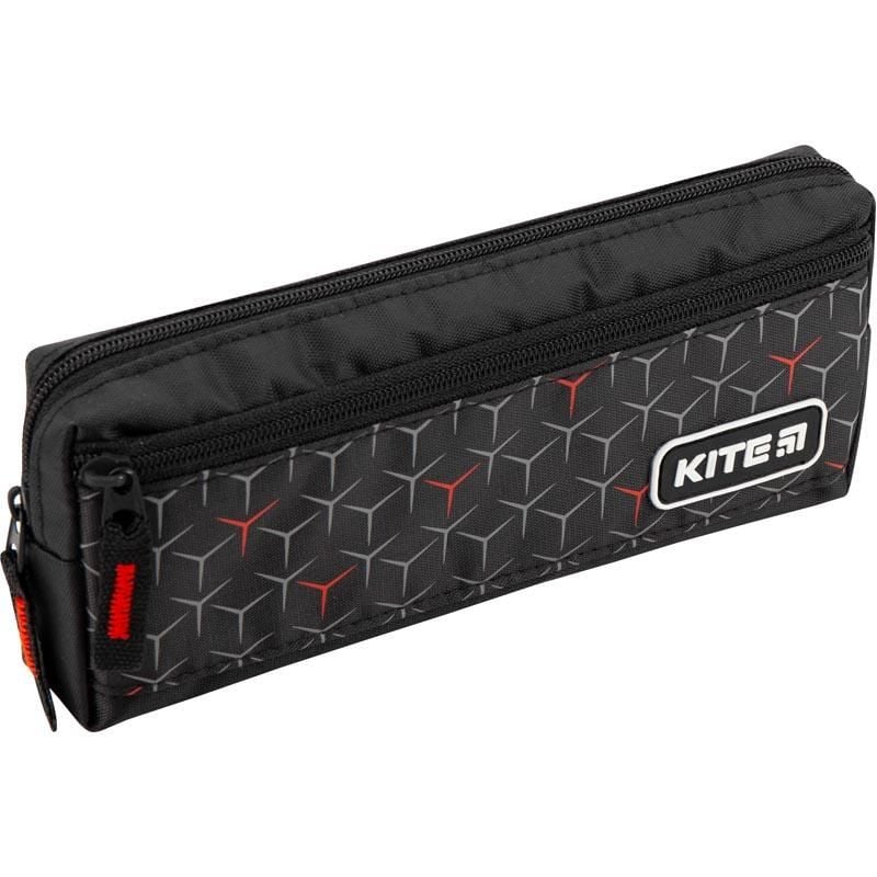 Пенал косметичка Education 2 відділення чорний K19-647-1 Kite