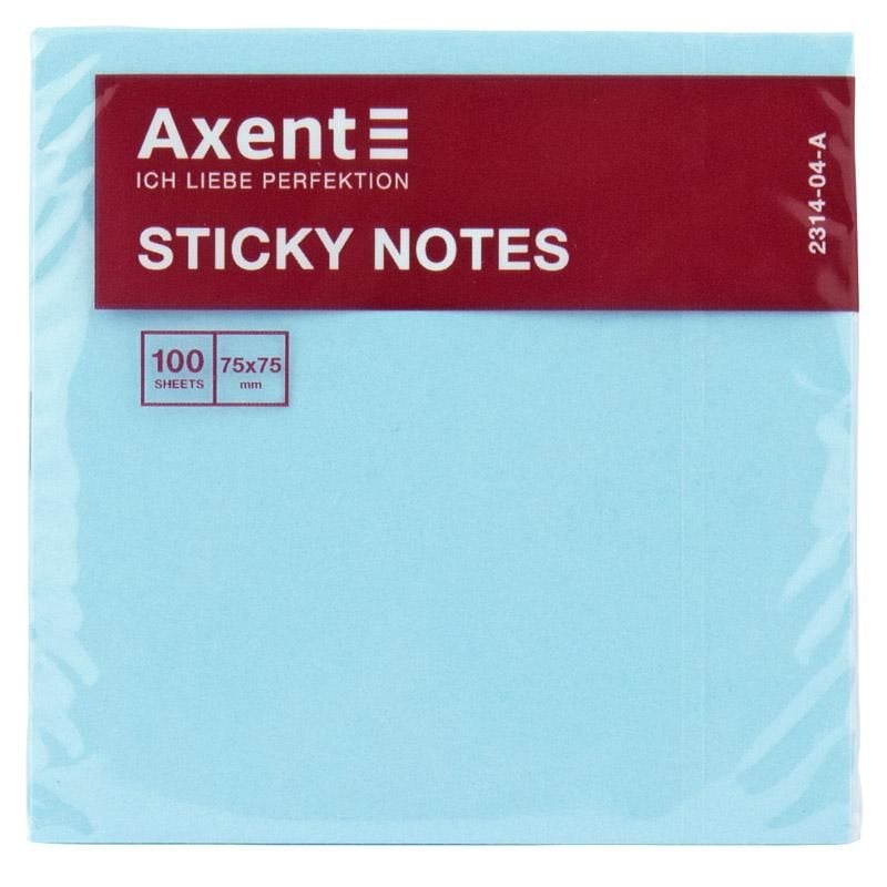 Папір стікер 75*75 100арк блакитні (12) 2314-04 Delta by Axent