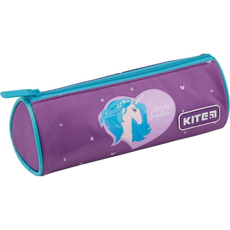 Пенал тубус бузковий з єдинорогом K19-667-4 Kite