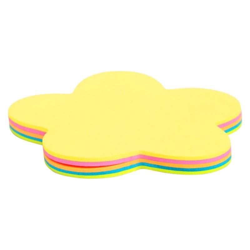 Папір стікер фігурний 5 кол 50арк квітка 2443-05 Axent