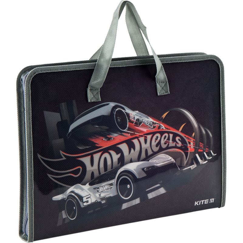 Папка на блискавці з ручками дитяча Hot Wheels HW19-202 Kite
