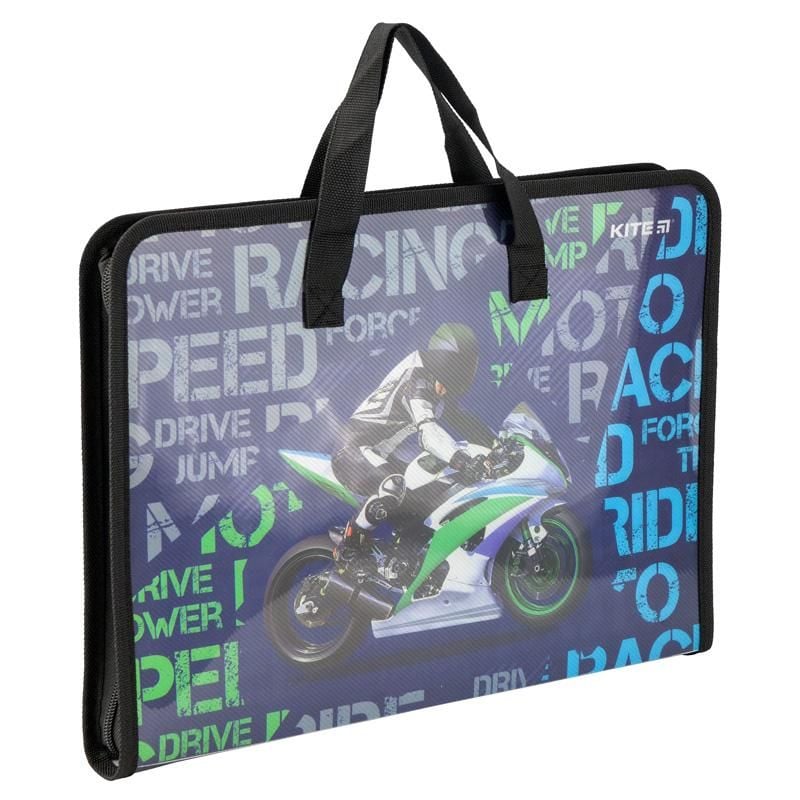 Папка на блискавці з ручками дитяча Racing K19-202 02 Kite