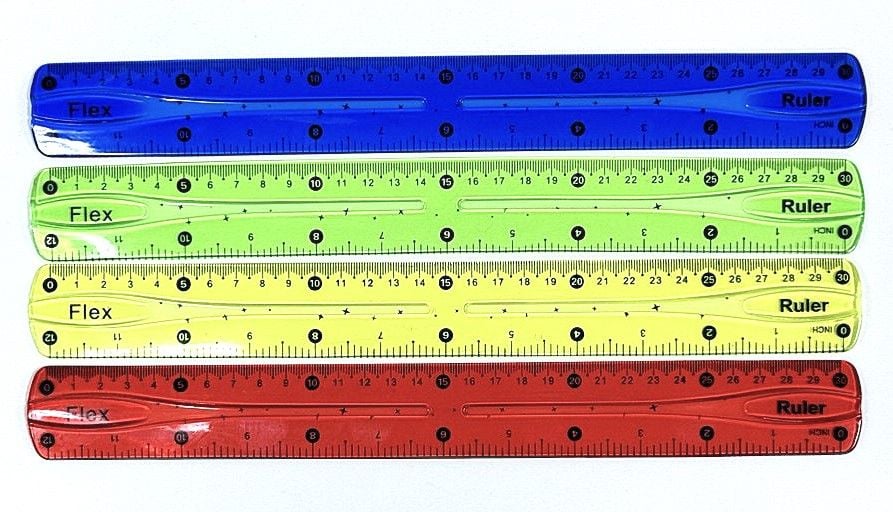 Лінійка 30 см гнучка ассорті кольорів (24 шт/уп) XLPQ SULTANI