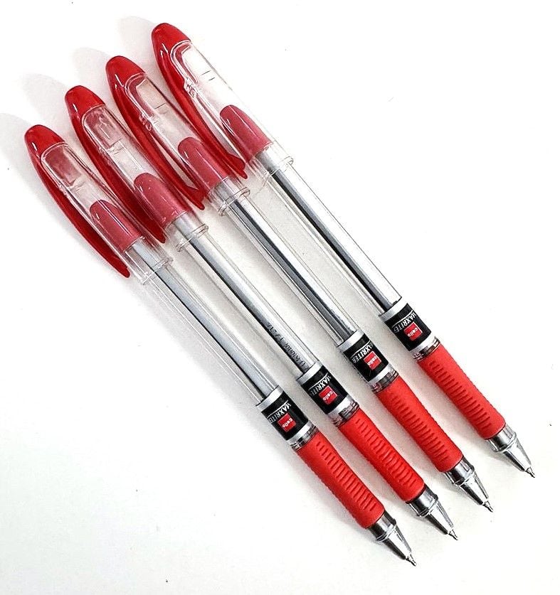 Ручка кулькова Maxriter червона (10 шт/уп) ВР-1512 Cello