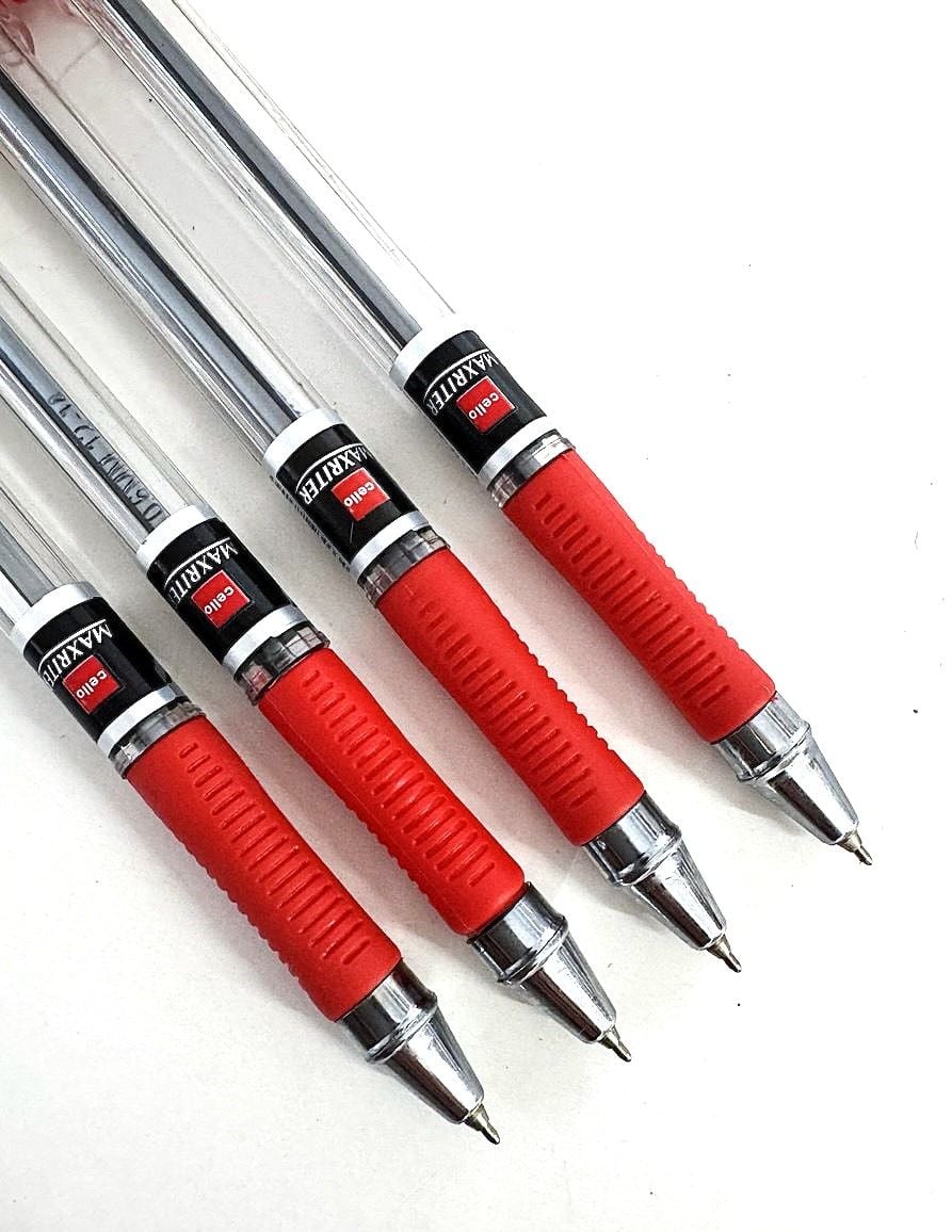 Ручка кулькова Maxriter червона (10 шт/уп) ВР-1512 Cello