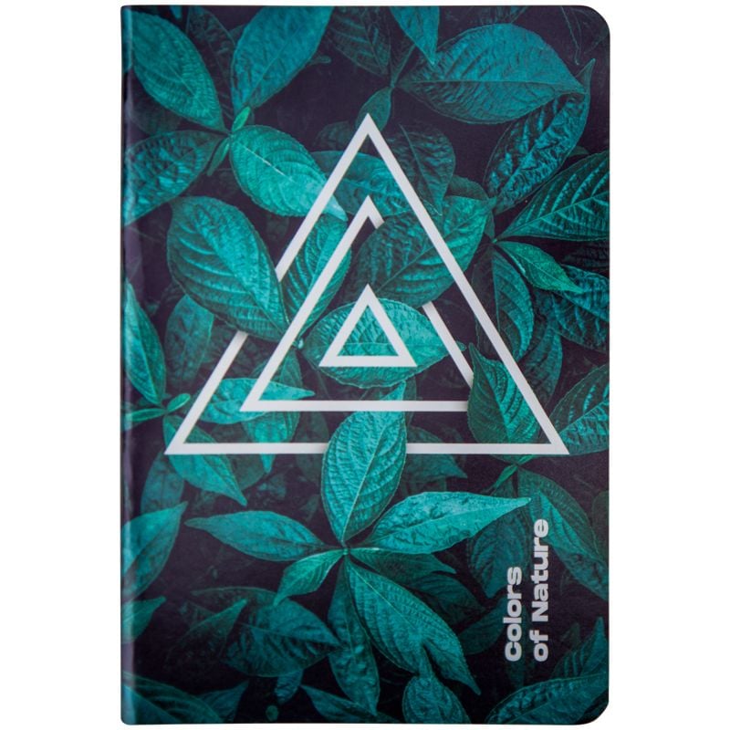 Блокнот А5 інтегральна обкладинка 60 арк клітинка Colors of Nature-3 8453-03 Axent