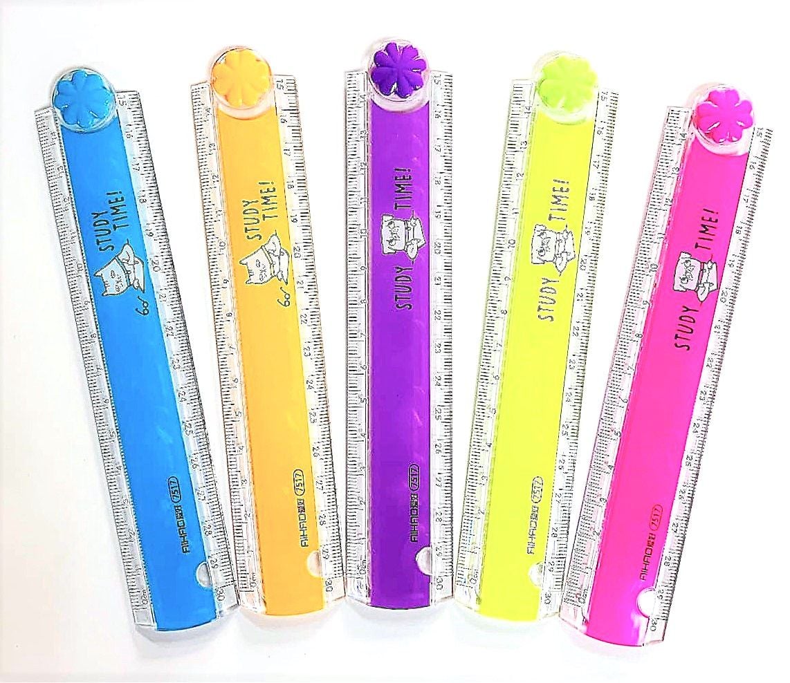 Лінійка розкладна з трафаретом 15/30 см (40 шт/уп) AH-7517 AIHAO