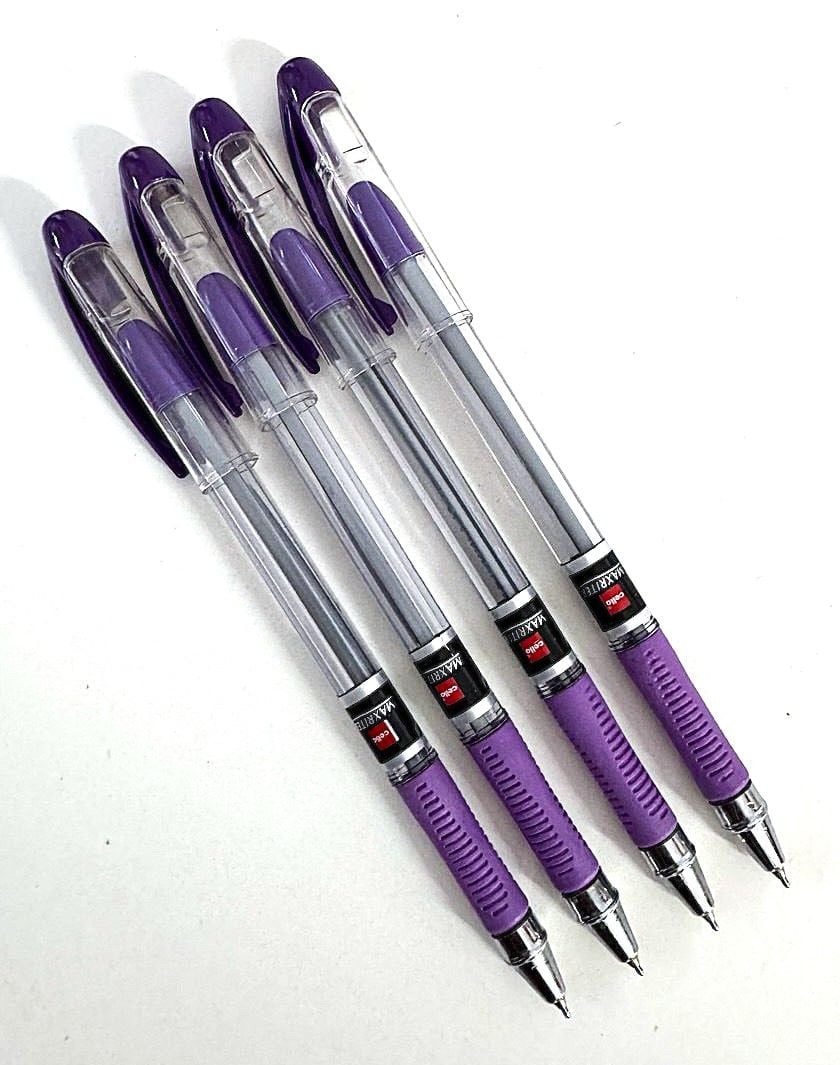 Ручка кулькова Maxriter фіолетова (10 шт/уп) Cello