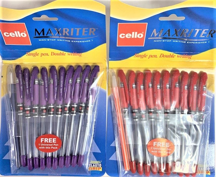 Ручка кулькова Maxriter фіолетова (10 шт/уп) Cello