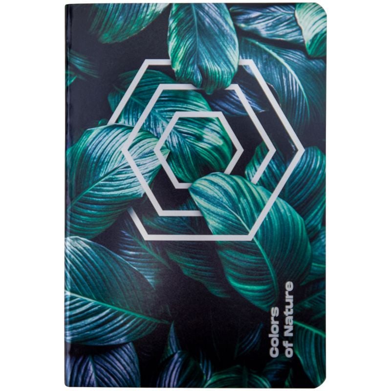 Блокнот А5 інтегральна обкладинка 60 арк клітинка Colors of Nature-4 8453-04 Axent