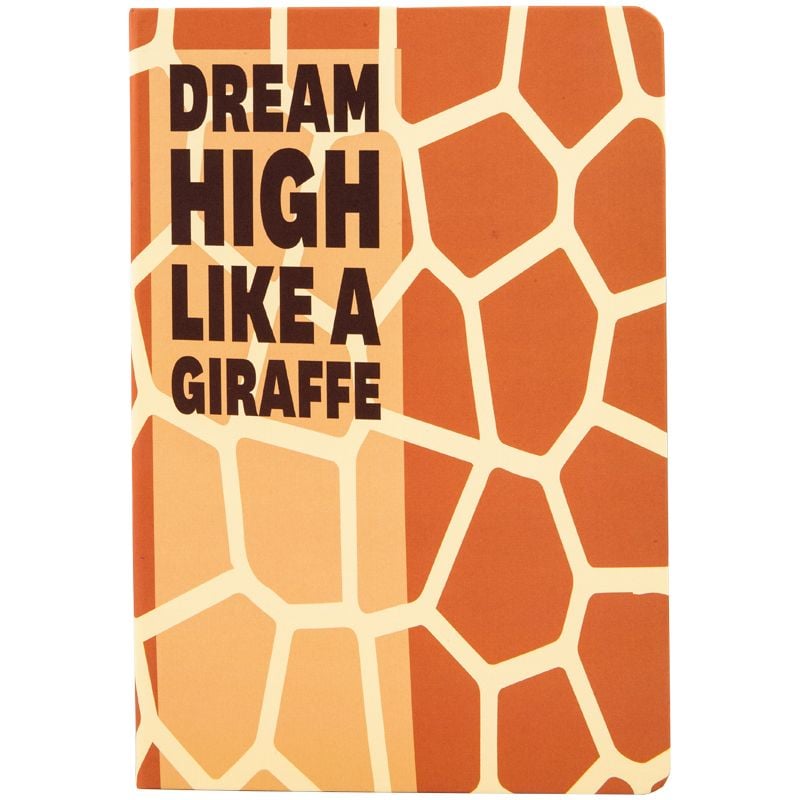 Блокнот тверда обкл 96 арк клітинка Animals Talk, Giraffe 8450-03 Axent