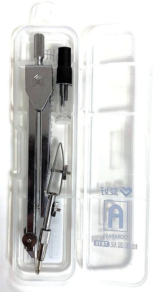 Циркуль металевий у футлярі (24 шт/уп) AH-7815 AIHAO