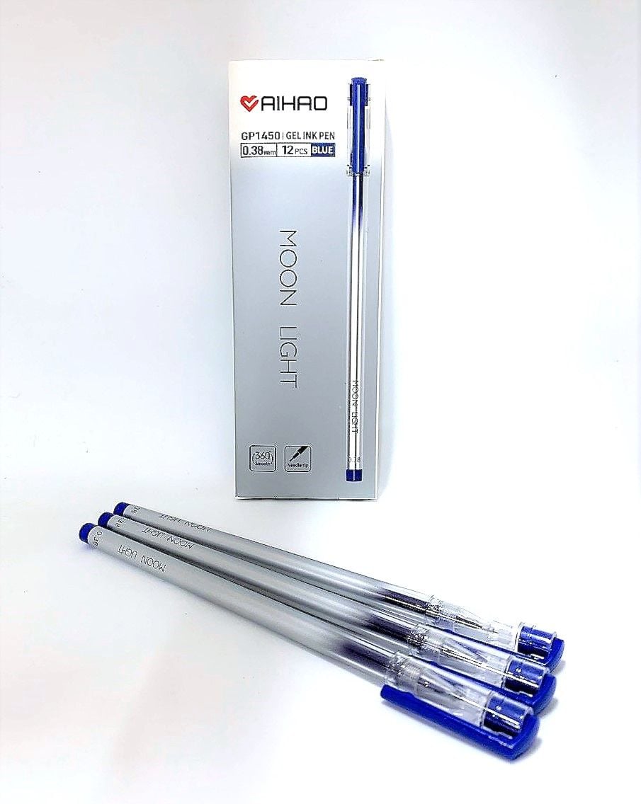 Ручка гелева 0,38 мм синя Moon Light (12 шт/уп) GP-1450 AIHAO