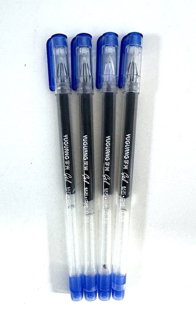Ручка гелева 0,38 мм синя Yuguang gel (12 шт/уп) S-2490 Schreiber