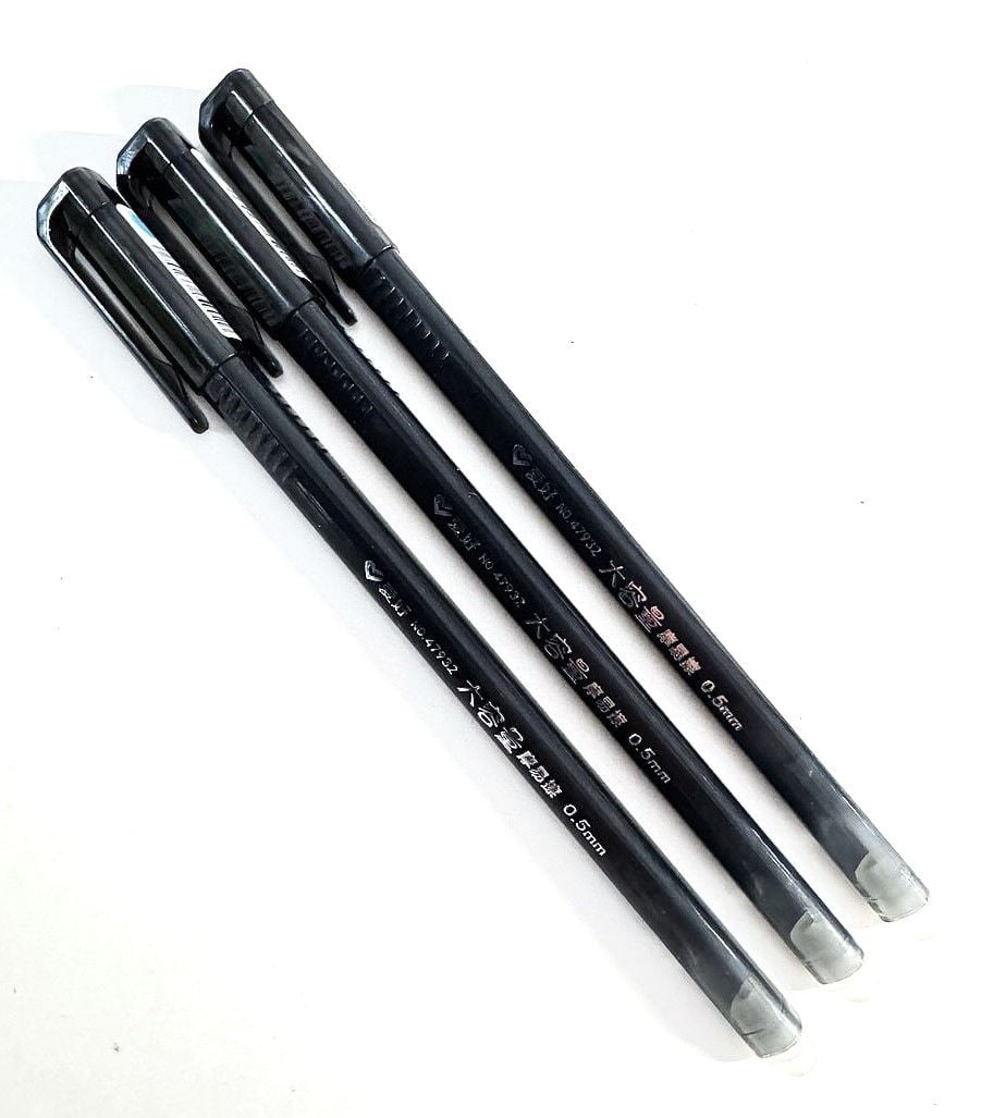 Ручка пиши/стирай гелева 0,5 мм трикутна чорна (12/144) AH-47932 AIHAO