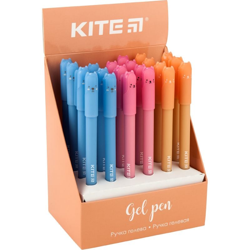 Ручка гелева синя Adorable Pet (24 шт/уп) K19-188 Kite