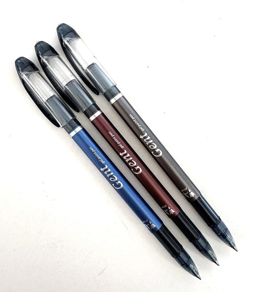 Ручка гелева Gent 0,5 мм синя (12 шт/уп) AG 1051-02 Axent