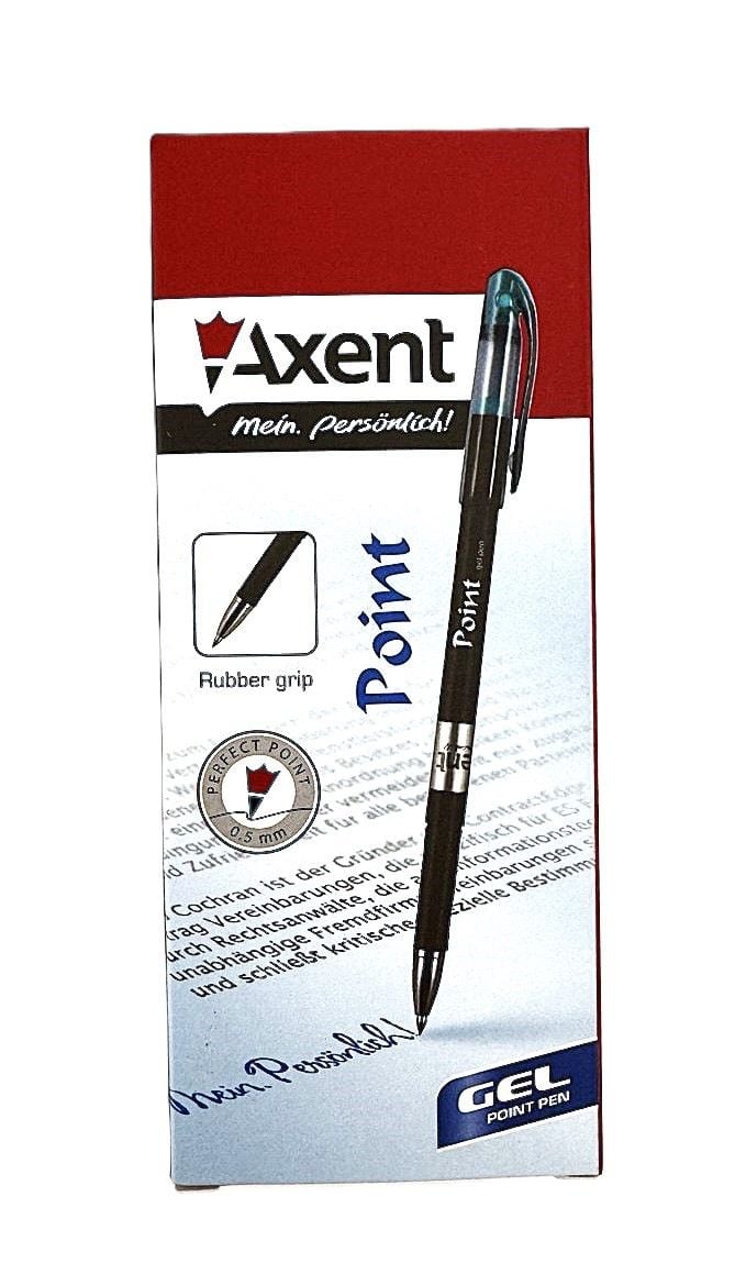 Ручка гелева синя 0,5 мм Point (12 шт/уп) AG 1042 Axent
