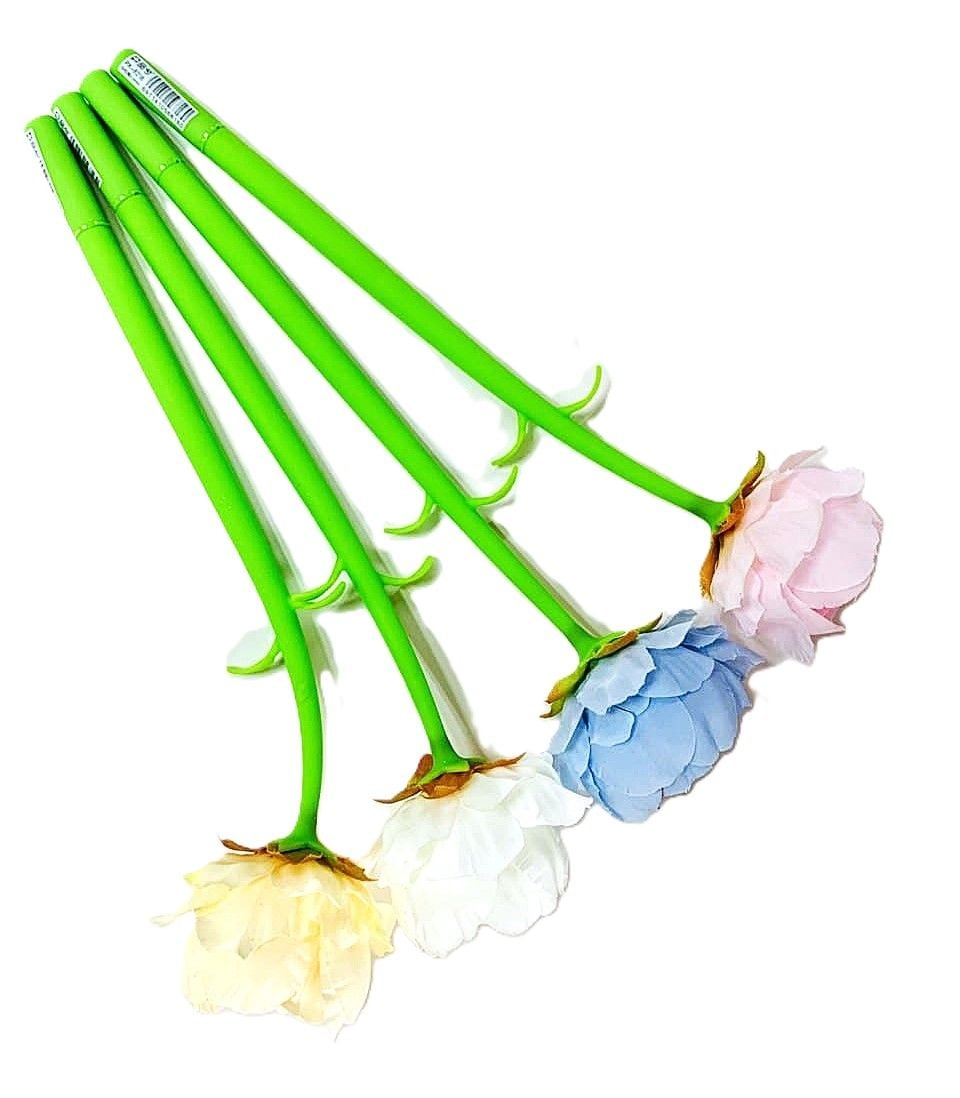 Ручка подарункова гелева декоративна Півонії (16 шт/уп) PX-8218 AIHAO