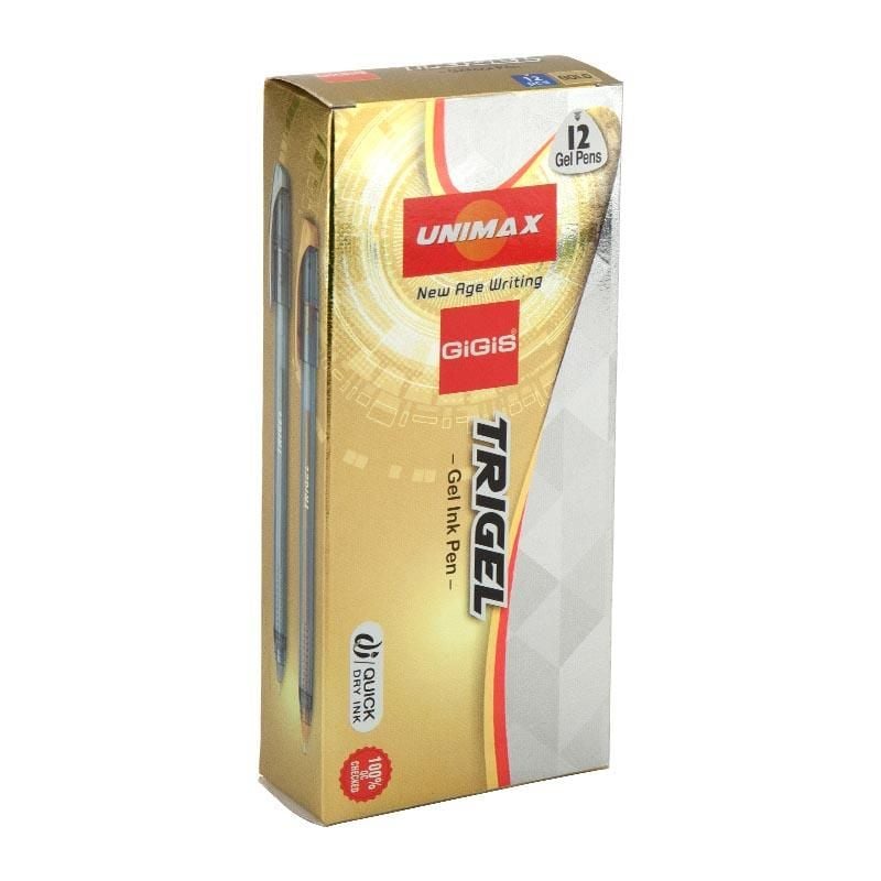 Ручка гелева золота Trigel-2 (12 шт/уп) UX-131-35 UNIMAX