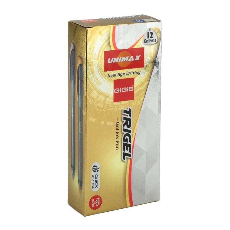 Ручка гелева срібні чорнила Trigel-2 (12 шт/уп) UX-131-34 UNIMAX