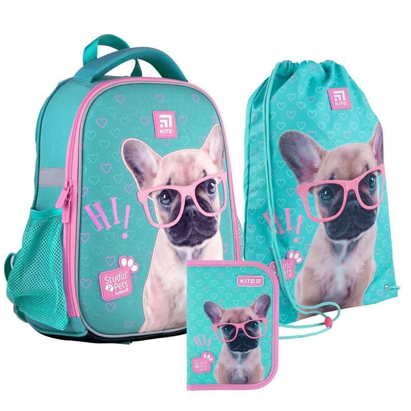 Рюкзак 12 л + пенал + сумка для взуття Studio Pets SET-SP21-555S-1 Kite