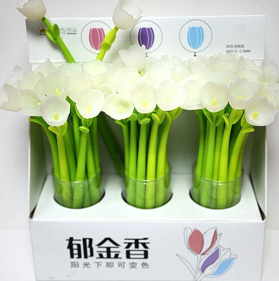 Ручка гелева змінює колір Квітка (48 шт/уп) CS-6906 Chen`s