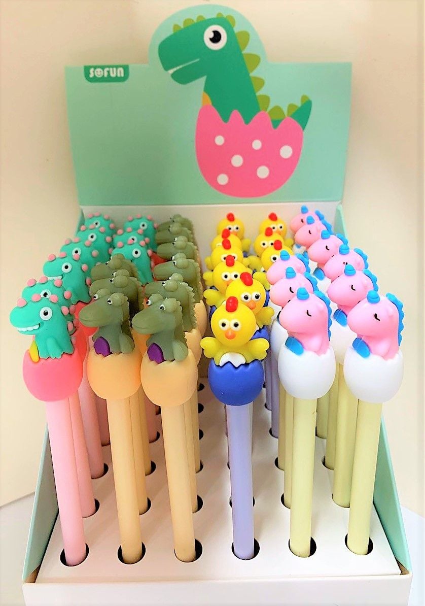 Ручка гелева звірята у яйці (36 шт/уп) ZF 2210 AIHAO